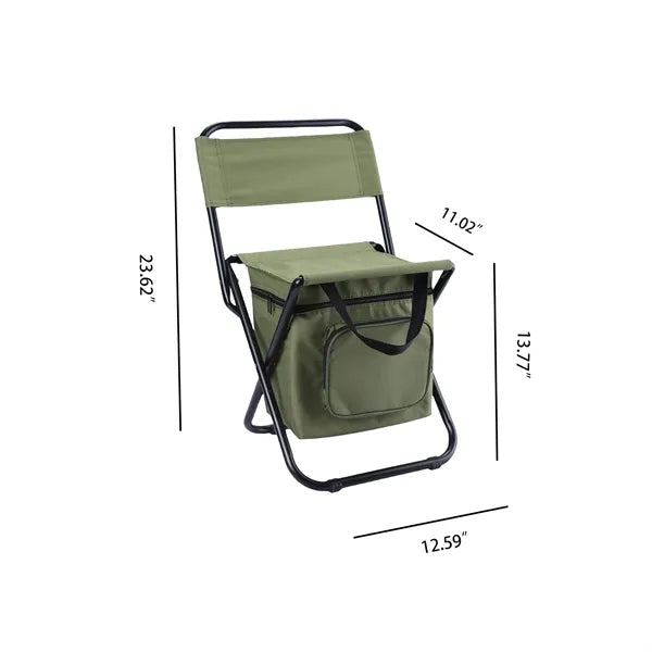Multi Functional Portable Folding Chair Backpack Cooler Bag