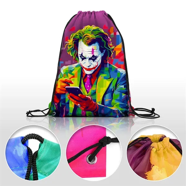 Dye-Sublimated Drawstring Backpack ( 14" X 17" )