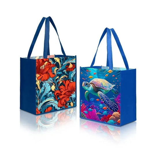 13" X 13" X 5" Laminated Non Woven Tote Bag