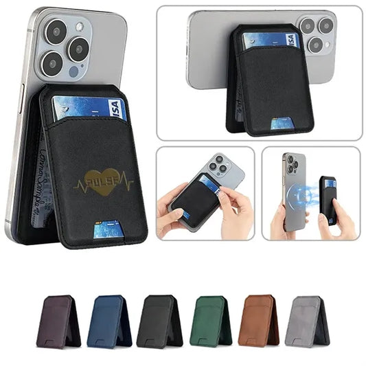 Adjustable Stand Magnetic Wallet Phone Card Holder