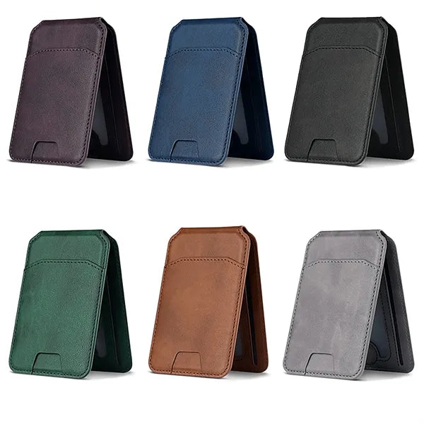 Adjustable Stand Magnetic Wallet Phone Card Holder