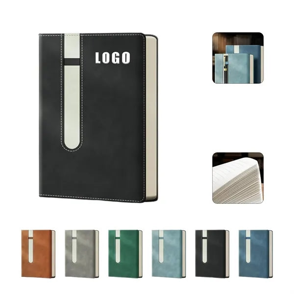 PU Leather Notebook-A5 Journal with Bonus Pen