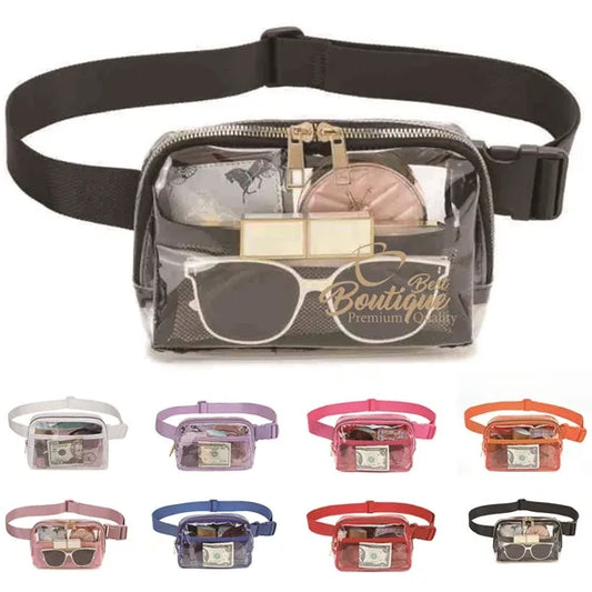 Stadium Approved Clear Belt Waist Bag with Adjustable Strap