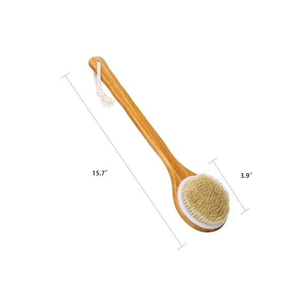Long Handle Shower Cleaning Brush Natural Bristles