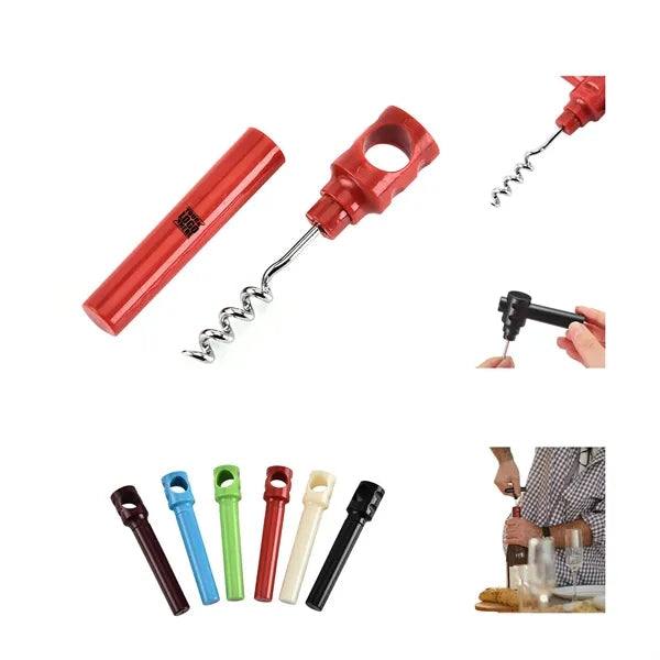 Mini Travel Plastic Wine Corkscrew Opener