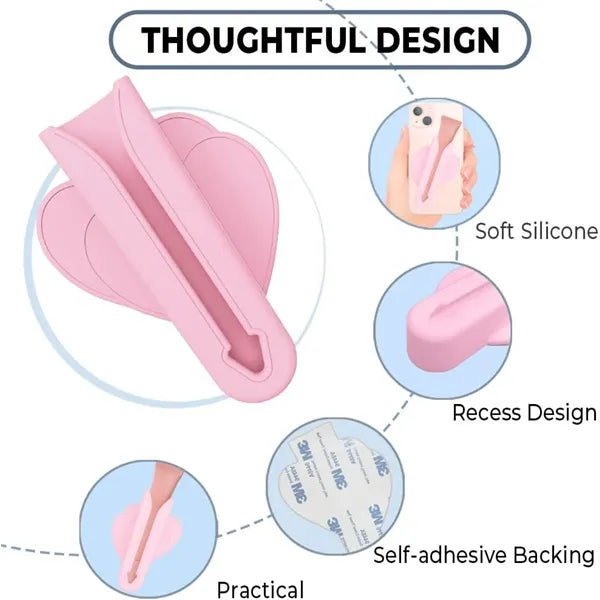 Silicone Mobile Phone Lipstick Holder