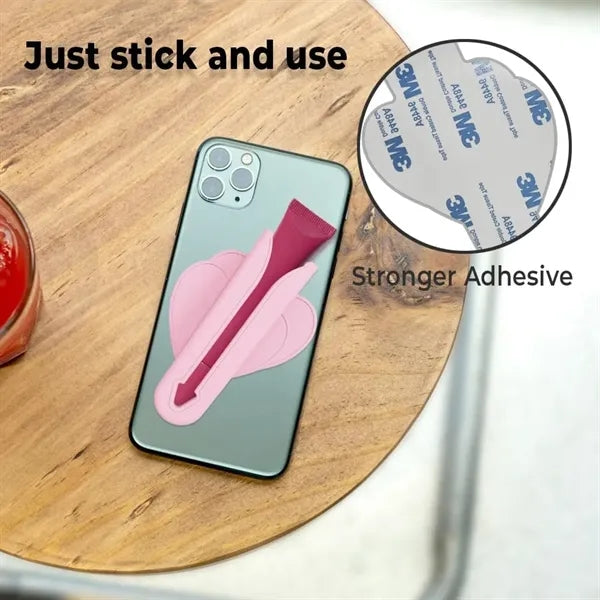 Silicone Mobile Phone Lipstick Holder