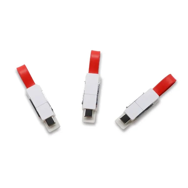 3-in-1 Keychain Cable - Universal Phone Charging Set