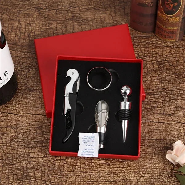 Multi-functional bottle opener four-piece set