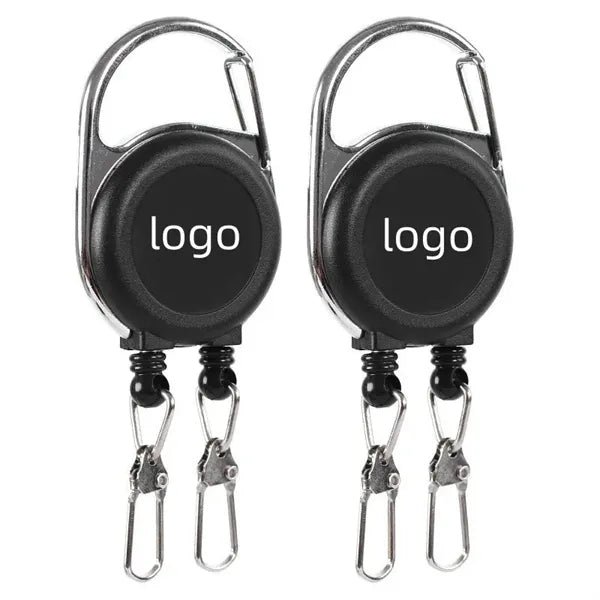 Heavy Duty Double Retractable Keychain