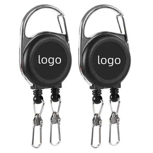 Heavy Duty Double Retractable Keychain
