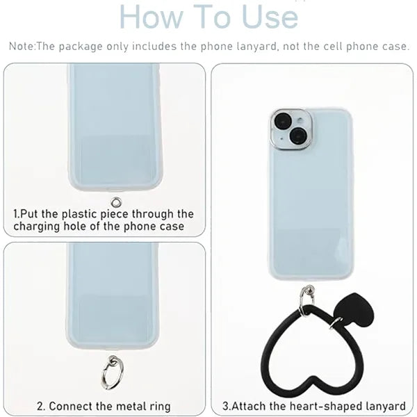 Heat-shaped Phone Hand Wrist With Keychain Lanyard Strap