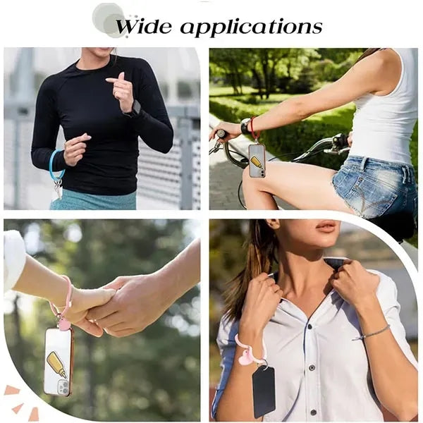 Heat-shaped Phone Hand Wrist With Keychain Lanyard Strap