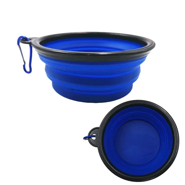 Collapsible TPE Dog Bowl W/ Carabiner