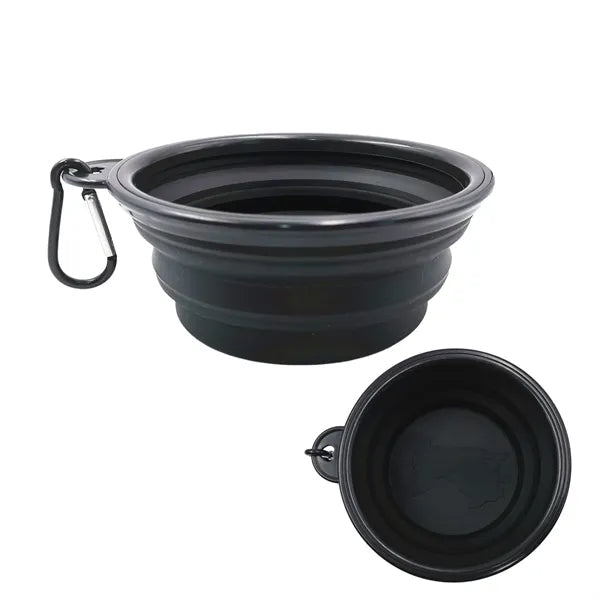 Collapsible TPE Dog Bowl W/ Carabiner