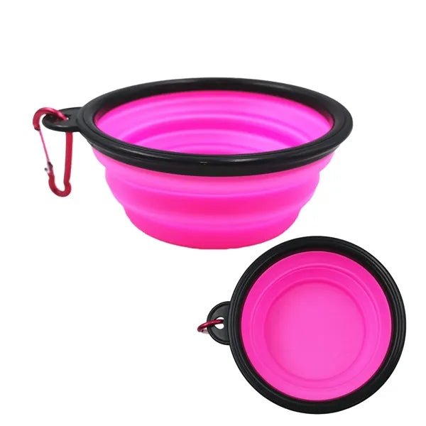 Collapsible TPE Dog Bowl W/ Carabiner