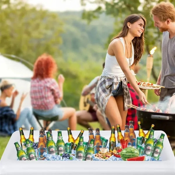Pool Party Drink Holder Inflatable Buffet Bar Serving Tray