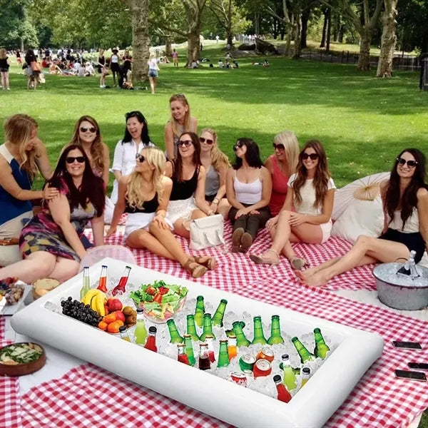 Pool Party Drink Holder Inflatable Buffet Bar Serving Tray