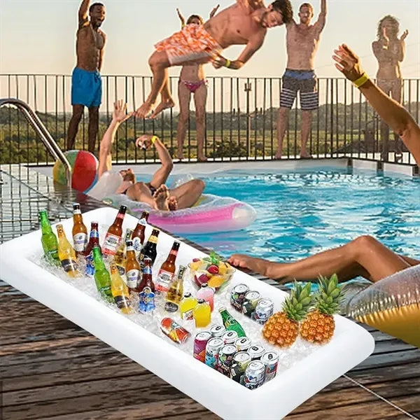 Pool Party Drink Holder Inflatable Buffet Bar Serving Tray