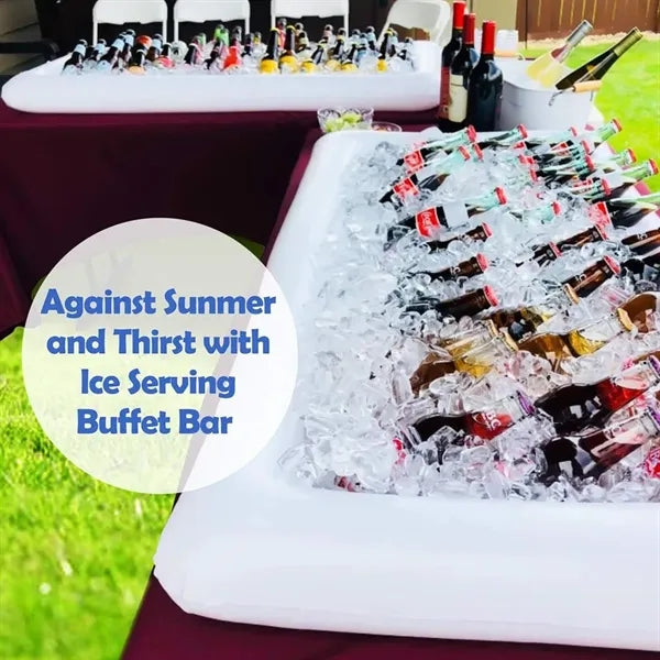 Pool Party Drink Holder Inflatable Buffet Bar Serving Tray