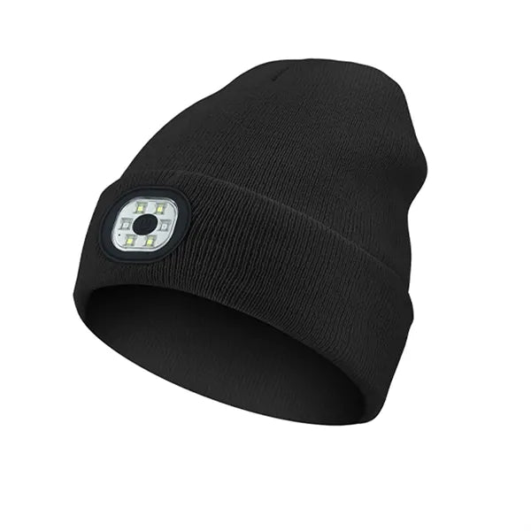 Led Knit Hat With Light