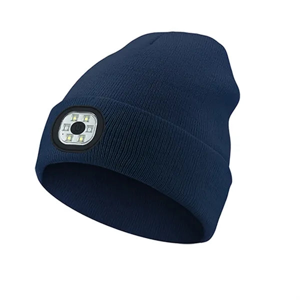 Led Knit Hat With Light