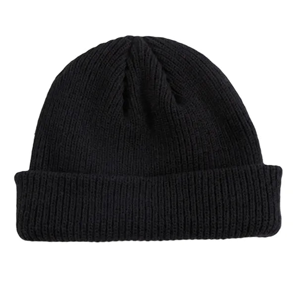Solid Knit Beanie With Cuff