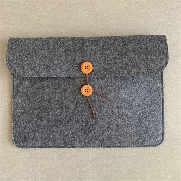 Button-Type Felt A4 Document Pocket