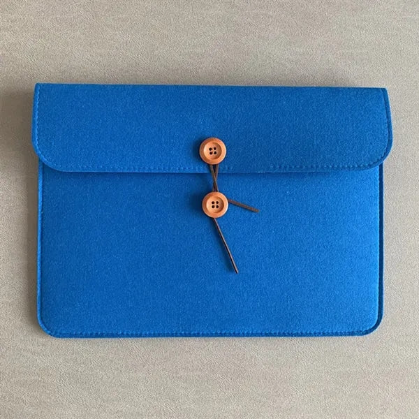 Button-Type Felt A4 Document Pocket