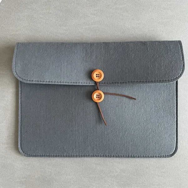 Button-Type Felt A4 Document Pocket