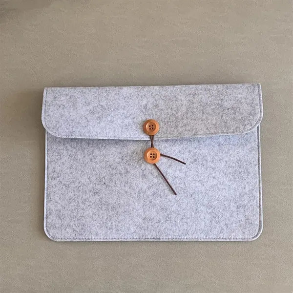 Button-Type Felt A4 Document Pocket