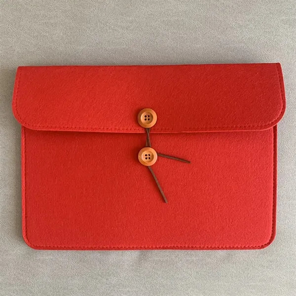 Button-Type Felt A4 Document Pocket