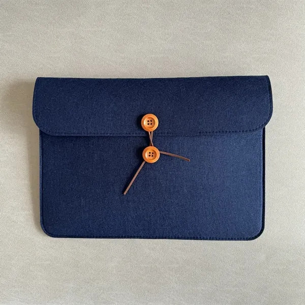 Button-Type Felt A4 Document Pocket
