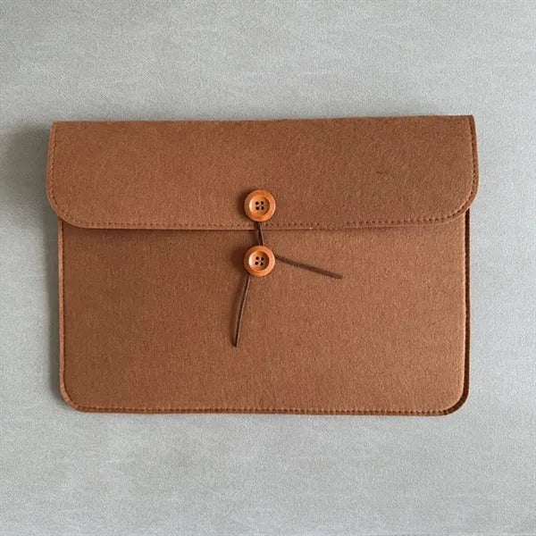 Button-Type Felt A4 Document Pocket
