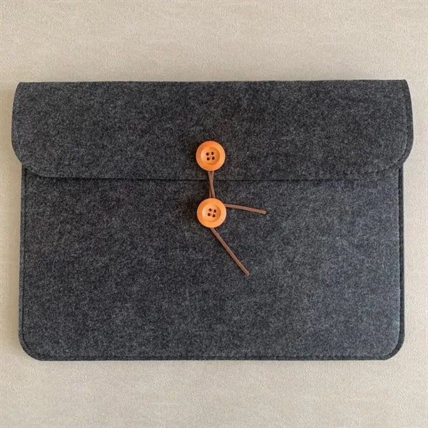 Button-Type Felt A4 Document Pocket