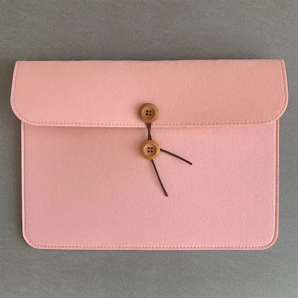 Button-Type Felt A4 Document Pocket