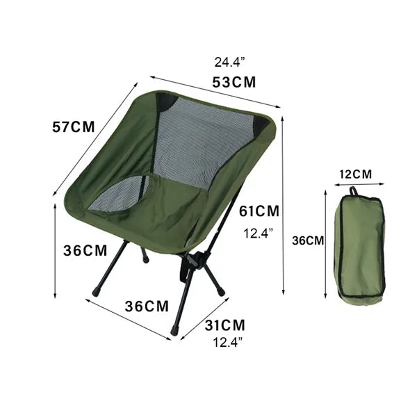 Portable Camping Beach Chair with Carry Bag for Outdoor