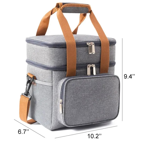 Double Deck Insulated Lunch Box