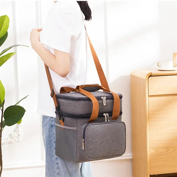 Double Deck Insulated Lunch Box