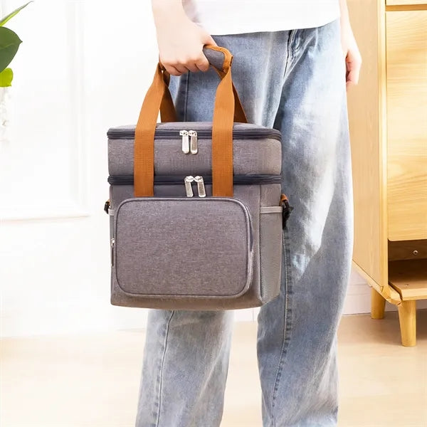 Double Deck Insulated Lunch Box