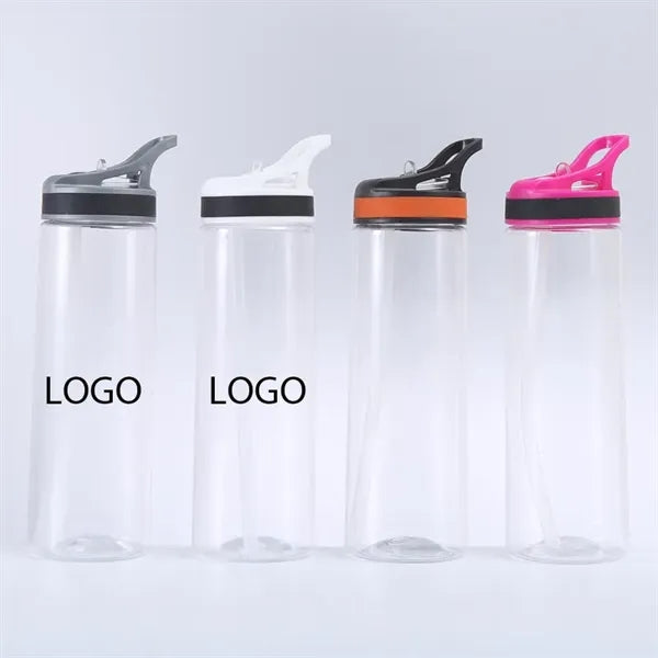 24oz Sports Bottle with Flip Straw Lid