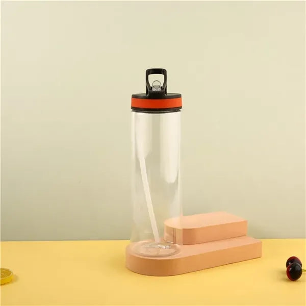 24oz Sports Bottle with Flip Straw Lid