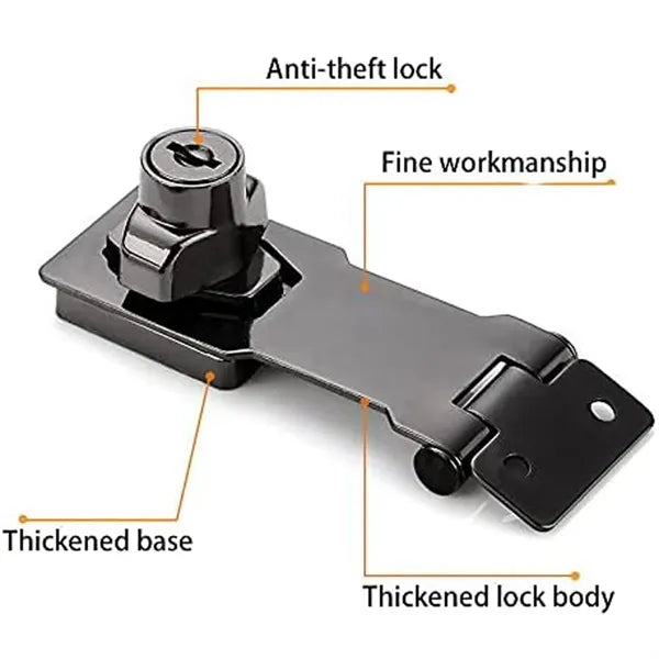 3" Metal Door Lock With Keys