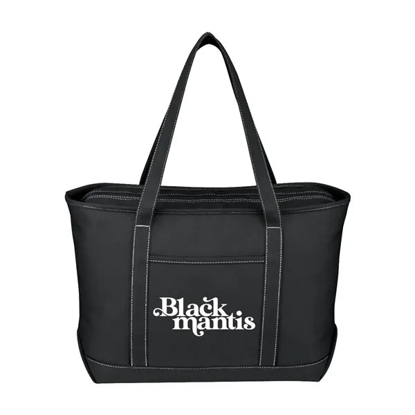 Large 24 Oz. Recycled Cotton Yacht Tote Bag