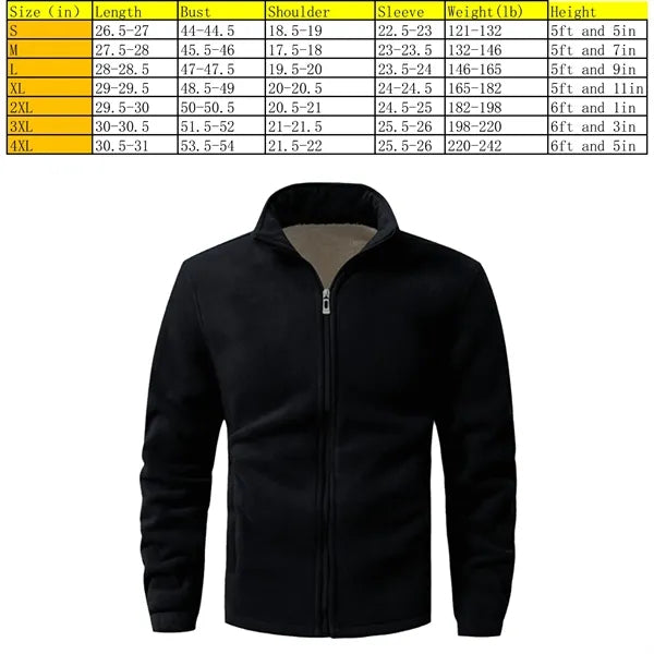 Unisex Winter Fleece Jacket Full-Zip Custom Nurse Sweater