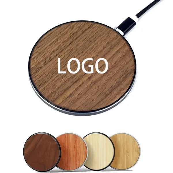 15W Fast Wooden Wireless Charger Station