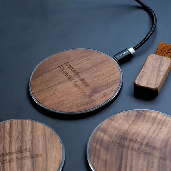 15W Fast Wooden Wireless Charger Station