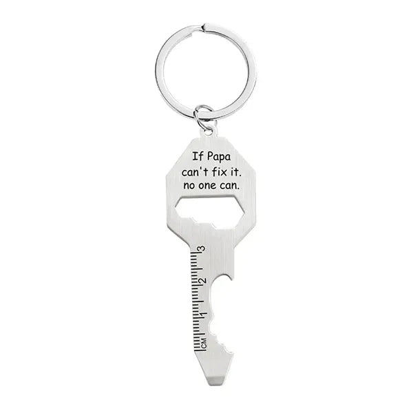 6 in 1 Key Chain Bottle Opener Multi Tool Stainless Steel