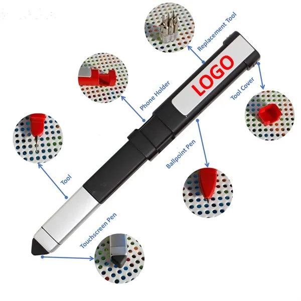 Phone Holder Screwdriver Touch Ballpoint Pen