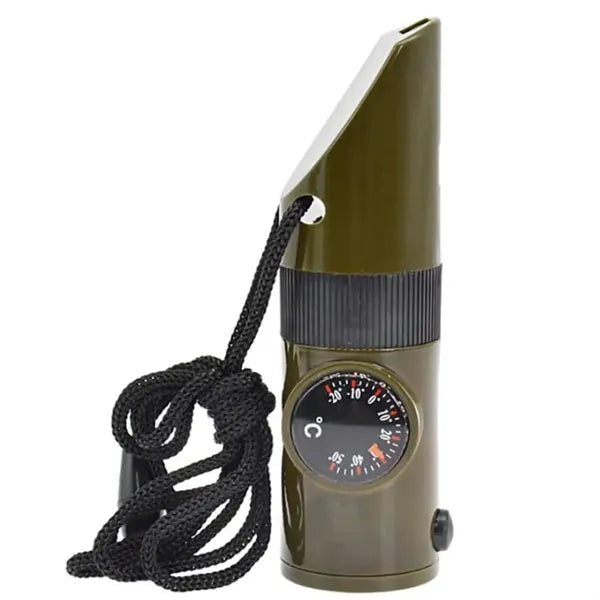7 in 1 multifunctional wilderness survival whistle